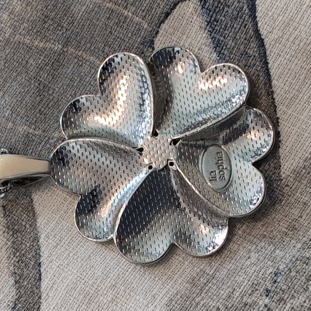 Lia Sophia Flower Pendant Necklace - Picture 3 of 4